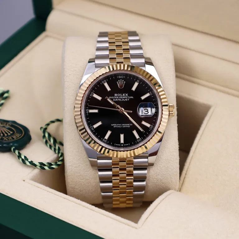 Datejust 41 Yellow Fluted Bezel Two-Tone Jubilee