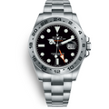 Explorer II Black Dial Orange Hand Steel 42mm
